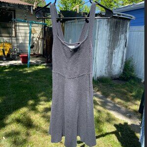 American Eagle Ribbed Corset Sweater Dress - XS - Black